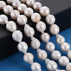 Природные Кеши жемчуг пряди PEAR-S020-F08