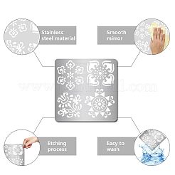 Трафареты для штампов из нержавеющей стали DIY-WH0238-018