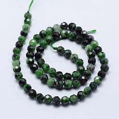 Rubino naturale in perline zoisite fili&nbsp;G-J369-15-5mm
