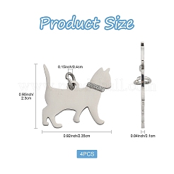 4 шт. подвески из нержавеющей стали 304 STAS-FS0002-01B