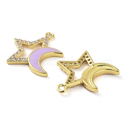 Латунные латунные подвески с цирконием микро паве&nbsp;KK-F871-17G