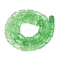 Fili di perline di vetro trasparenti screpolate&nbsp;GLAA-N068-05A-06