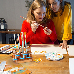 Бамбуковый держатель для кистей для каллиграфии&nbsp;DIY-WH0581-08