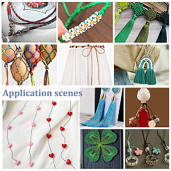 15 рулон 15-х цветного нейлонового китайского шнура для узелков NWIR-PH0002-04