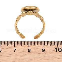 Componentes de anillo de brazalete de acero inoxidable 304 con forma de concha&nbsp;SA-CBA098D-04G-C