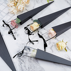 Треугольные бумажные пакеты для упаковки букетов&nbsp;ABAG-WH0045-24C