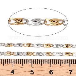 Двухцветные цепочки Lumachina из нержавеющей стали 304&nbsp;CHS-P028-02A