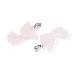 Природного розового кварца подвески G-T144-11D