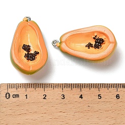 3d подвески из непрозрачной смолы с фруктовой тематикой&nbsp;RESI-G113-01B