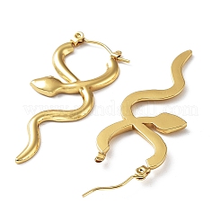 Orecchino a cerchio in acciaio inossidabile 304&nbsp;EJEW-M231-03A-G