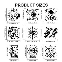 1 набор трафаретов для рисования на тему гадания и домашних животных DIY-MA0003-72
