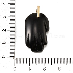 Geschnitzte Anhänger aus natürlichem Obsidian&nbsp;GG-CBA5963-01E-NH