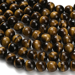 Природных тигровый глаз бисер нитей&nbsp;G-H329-C07-12mm