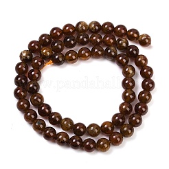 Гранат природный бисер нитей G-U026-A10-6mm