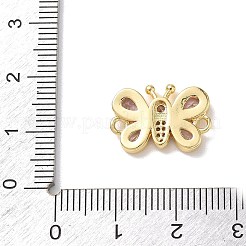 Ciondoli con connettori a farfalla in ottone con zirconi cubici&nbsp;KK-L268-028G