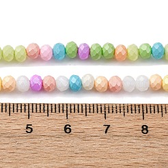 Выпечка окрашенные стеклянные бусины пряди LAMP-R020-03A