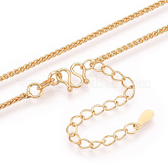 Laiton colliers chaîne de blé&nbsp;NJEW-N054-08G