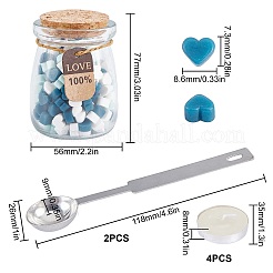 Kits de particules de cire à cacheter pour tampon de sceau rétro&nbsp;DIY-CP0003-60D