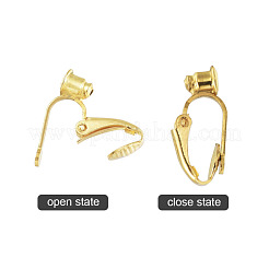 Accessoires de convertisseurs de boucles d'oreilles à clipser en laiton&nbsp;KK-Q115-G