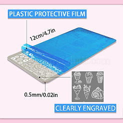 DIY-Nagelkunst-Vorlagen aus Edelstahl&nbsp;MRMJ-WH0092-102