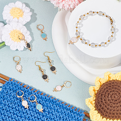 Маркеры петель с замком «леденец» из легированной эмали HJEW-AB00124