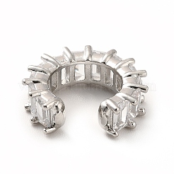 Серьги-каффы для тенниса с кубическим цирконием EJEW-K093-09P-05