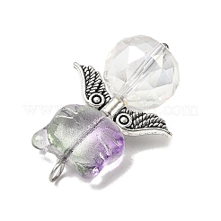 8шт 8 цвета подвески из стеклянных бусин PALLOY-JF04426