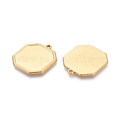 Оправы для подвесок из нержавеющей стали 304 в виде кабошонов&nbsp;STAS-N108-72G