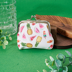 Carteras de piel sintética con estampado de frutas&nbsp;AJEW-TADJ0001-15A
