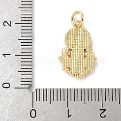 Латунные подвески из натуральной белой ракушки в стиле религии KK-S522-23G-C