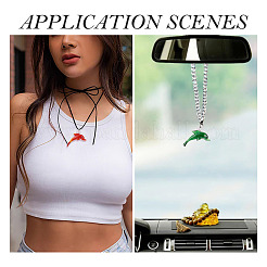 5шт 5 цвета подвески ручной работы лэмпворк LAMP-TA0001-66