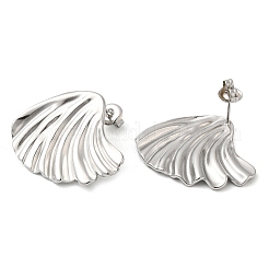 Серьги-гвоздики из нержавеющей стали 304 EJEW-Z022-09P