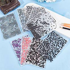 2 carpeta de relieve de plástico de 2 estilos&nbsp;DIY-CP0008-89
