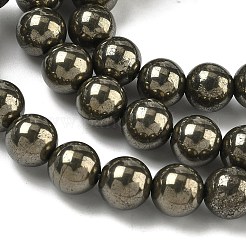 Stränge aus natürlichen Goldpyritperlen&nbsp;G-G459-B01-8mm