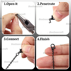 300 шт. Открытые соединительные кольца из нержавеющей стали 304&nbsp;STAS-BBC0008-85