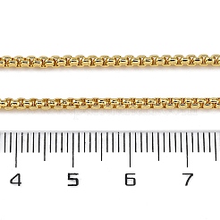 Стойка плакировка латунные ожерелья из цепочки для женщин NJEW-A035-05G-01