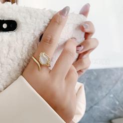 Регулируемые латунные открытые манжеты для женщин OA8783