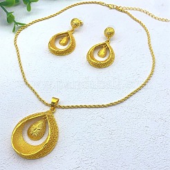 Комплект из ожерелья с подвеской в форме капли и серег-гвоздиков из сплава&nbsp;FS-WGC8386-01