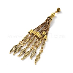 Chaîne gourmette en alliage de style tibétain gland gros pendentifs&nbsp;FIND-K013-01AG-11