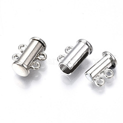 2-пряди латунные магнитного слайд замок застежки PALLOY-S140-01P