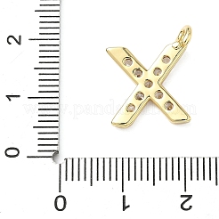 Messing micro pave klare zirkonia anhänger&nbsp;KK-I476-01G-X