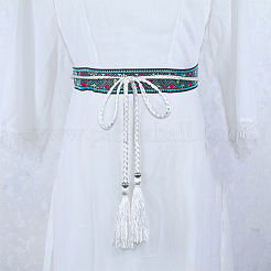 Лента из полиэстера с ромбами в этническом стиле&nbsp;OCOR-WH0047-50A