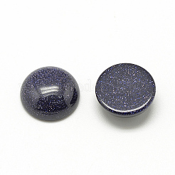 合成ブルーゴールドストーン青金砂石カボション  染め  半円/ドーム  20x6mm&nbsp;G-R416-20mm-34