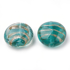 Бусины ручной работы бусины золотого песка&nbsp;LAMP-S188-09C