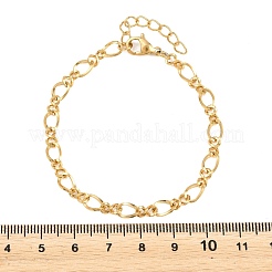 Bracelets à maillons infinis en acier inoxydable 304&nbsp;BJEW-D458-05G