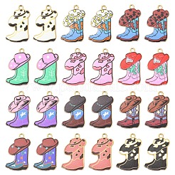 24 шт. 12 стильных подвески из сплава светлого золота с принтом&nbsp;FIND-YW0011-62