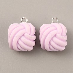 Подвески из непрозрачной смолы&nbsp;RESI-WH0029-24P-06