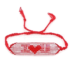 Браслет из стеклянных бусин BJEW-P269-19