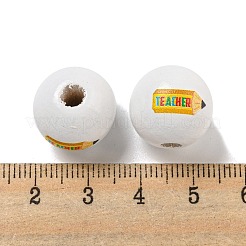 Набивные деревянные европейские бусины WOOD-L020-D10