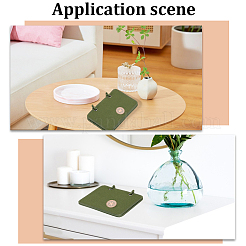 4 Stück rechteckiges Samt-Binder-Abzeichen-Armband-Patch-Displaybrett&nbsp;DIY-WH20062-165A